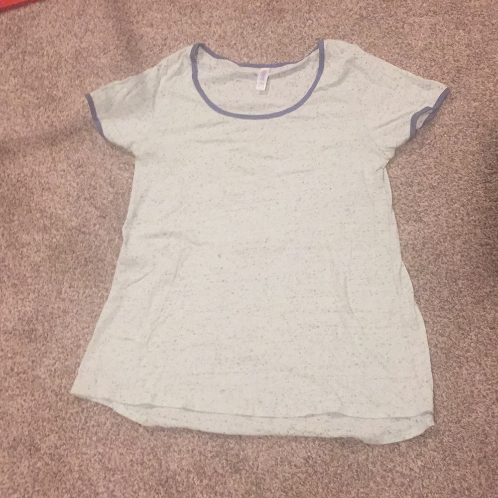 Lularoe Classic T (Fits like a 10-12). Mint + blue